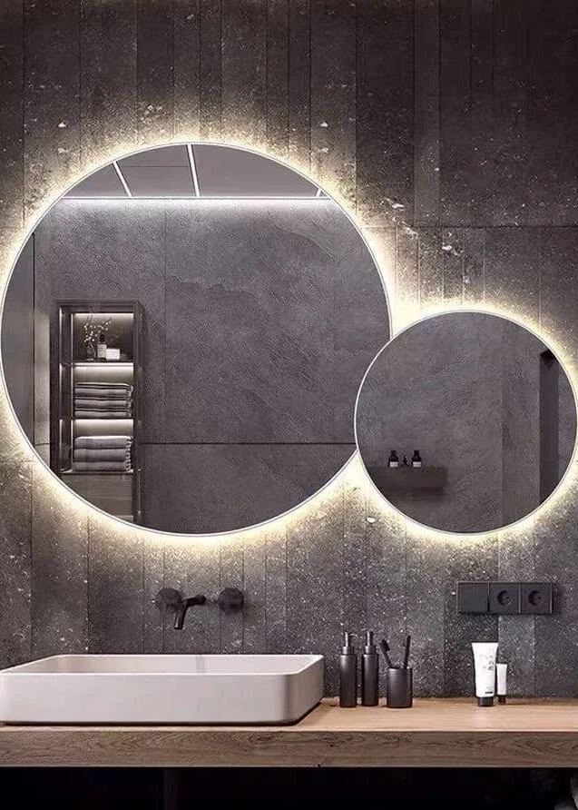 21. RUNDT DOBBELT MED BAKGRUNNSBELYSNING