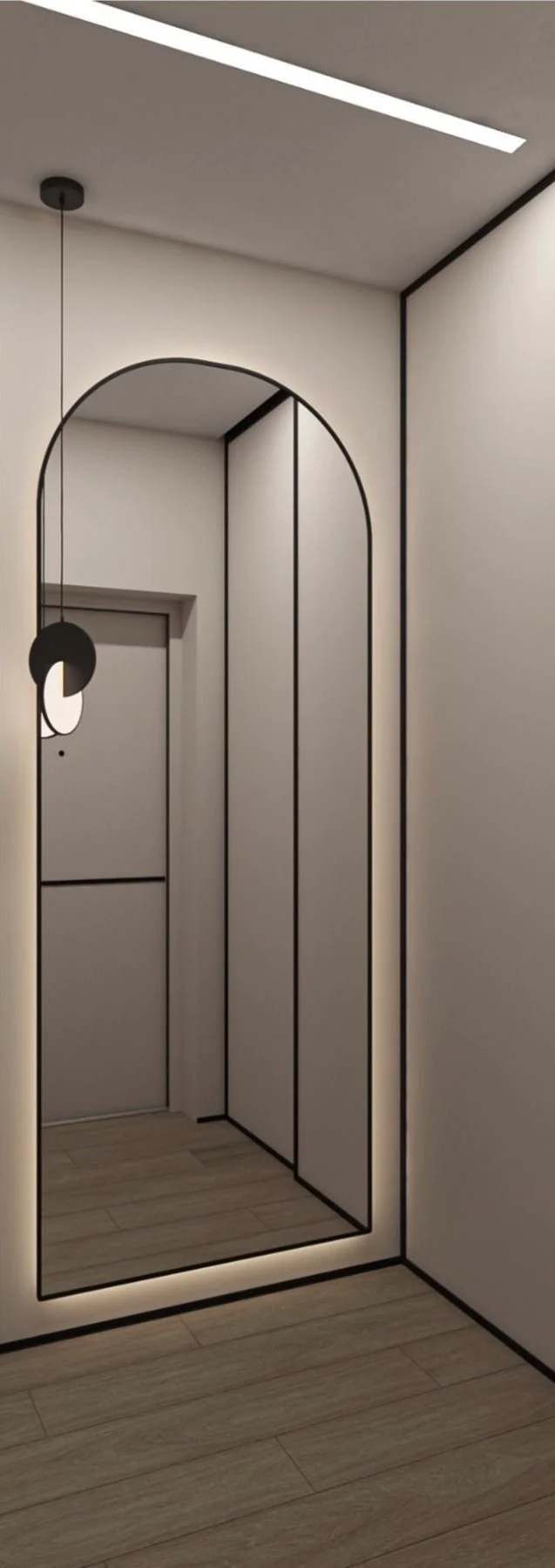 35. BUEFORMET SPEIL MED DEKORATIV RAMME OG BELYSNING