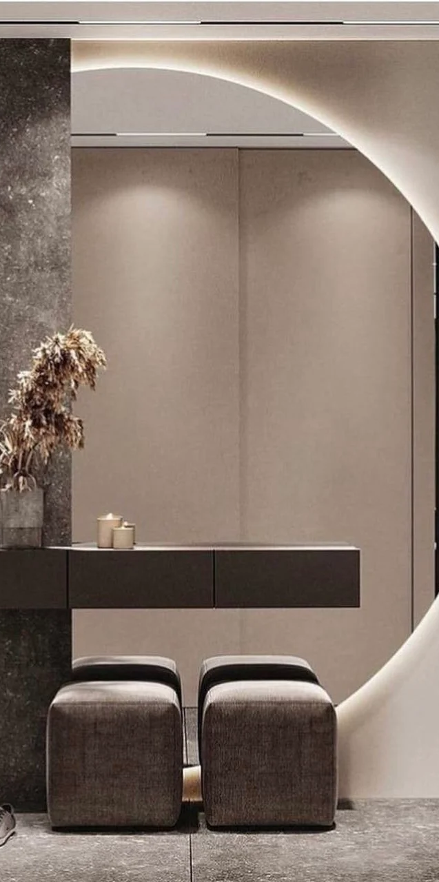 40. HALVRUNDT SPEIL MED BAKGRUNNSBELYSNING